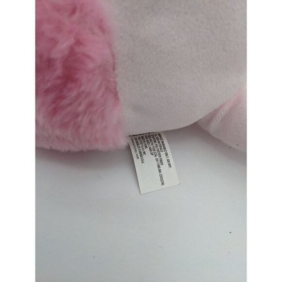 Kelly toy pink white poodle dog plush 15" sitting pink bows - Picture 10 of 11